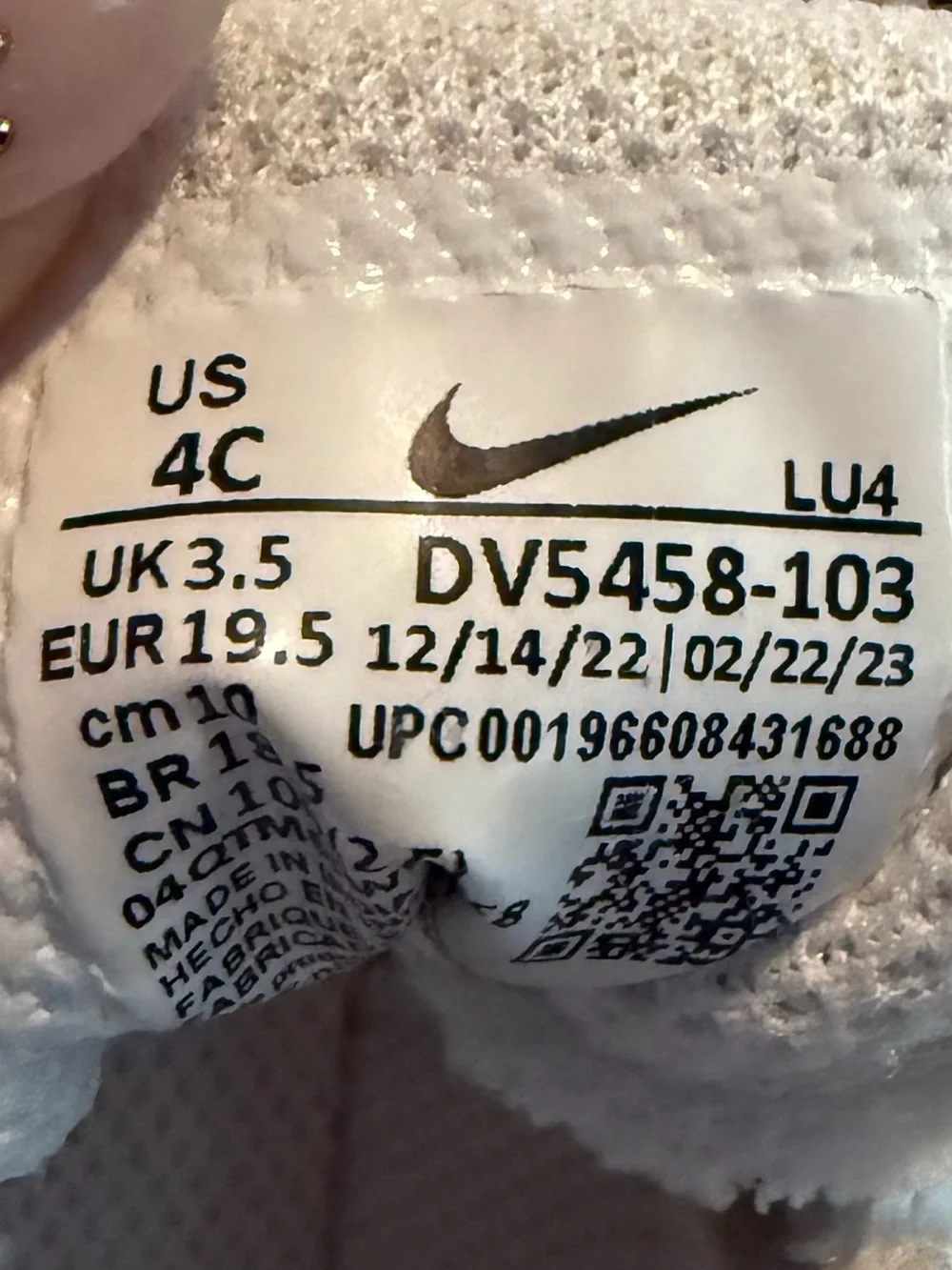 Nike Court Borough Low Recraft TD 4C White Blue Toddler Sneakers NWT DV5458-103